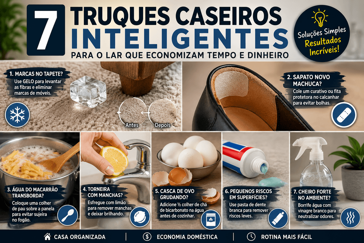 7 Truques Caseiros Inteligentes para o Lar (Que Economizam Dinheiro)